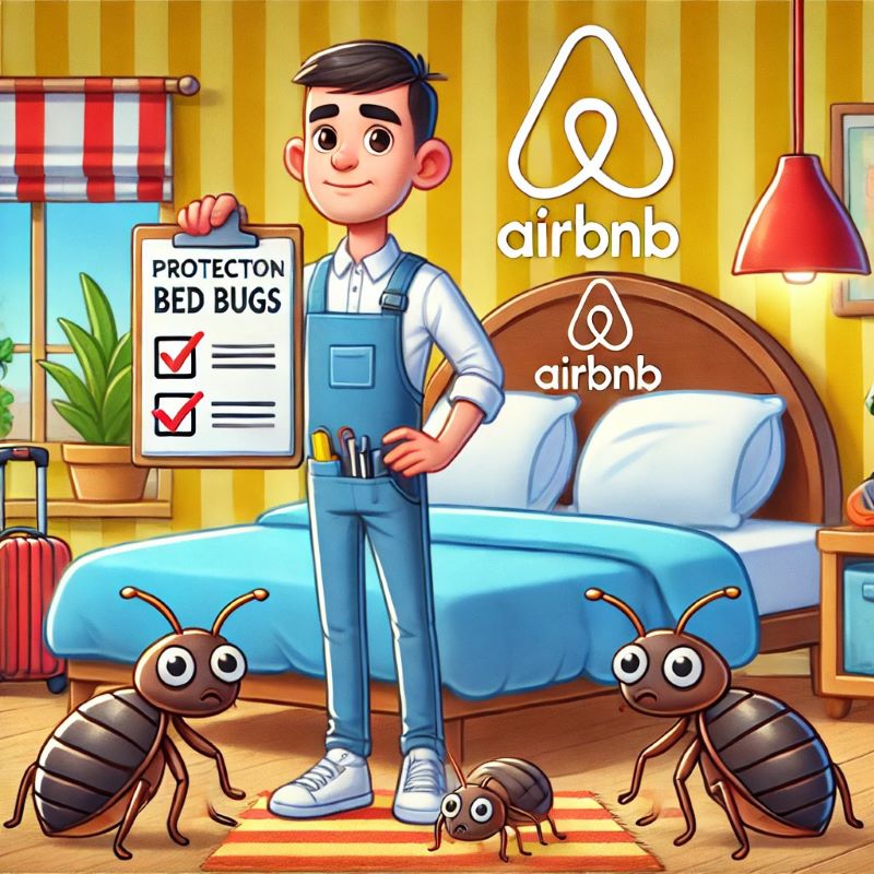 punaise de lit airbnb