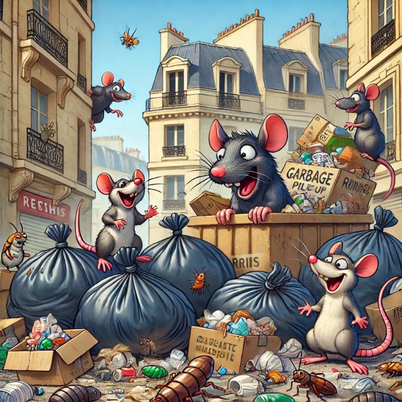 Les conséquences de la grève des éboueurs à Paris sur les nuisibles