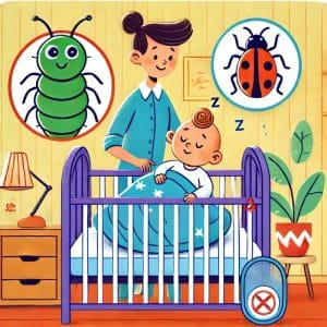 Vous avez un bébé et une punaise de lit le pique ?