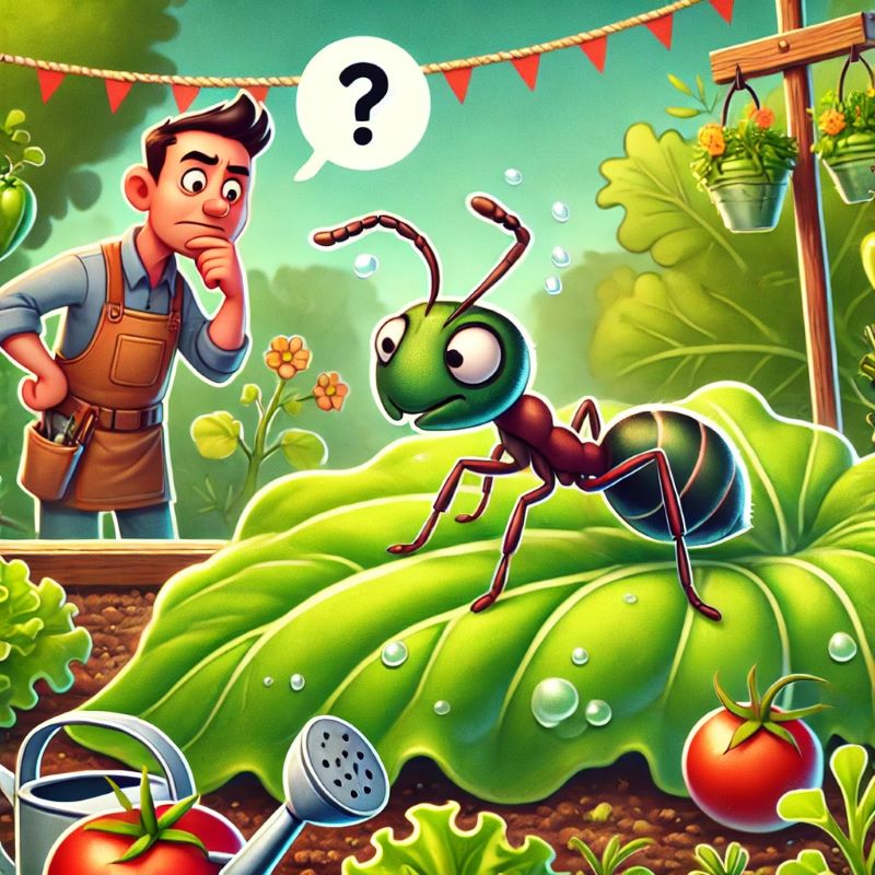 fourmis potager