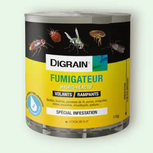 DIGRAIN® Fumigateur 10g – Solution Efficace Contre les Blattes et Cafards