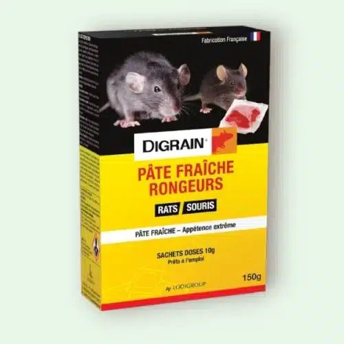 DIGRAIN® Pâte Fraîche Rongeurs Souricide Foudroyant 150g