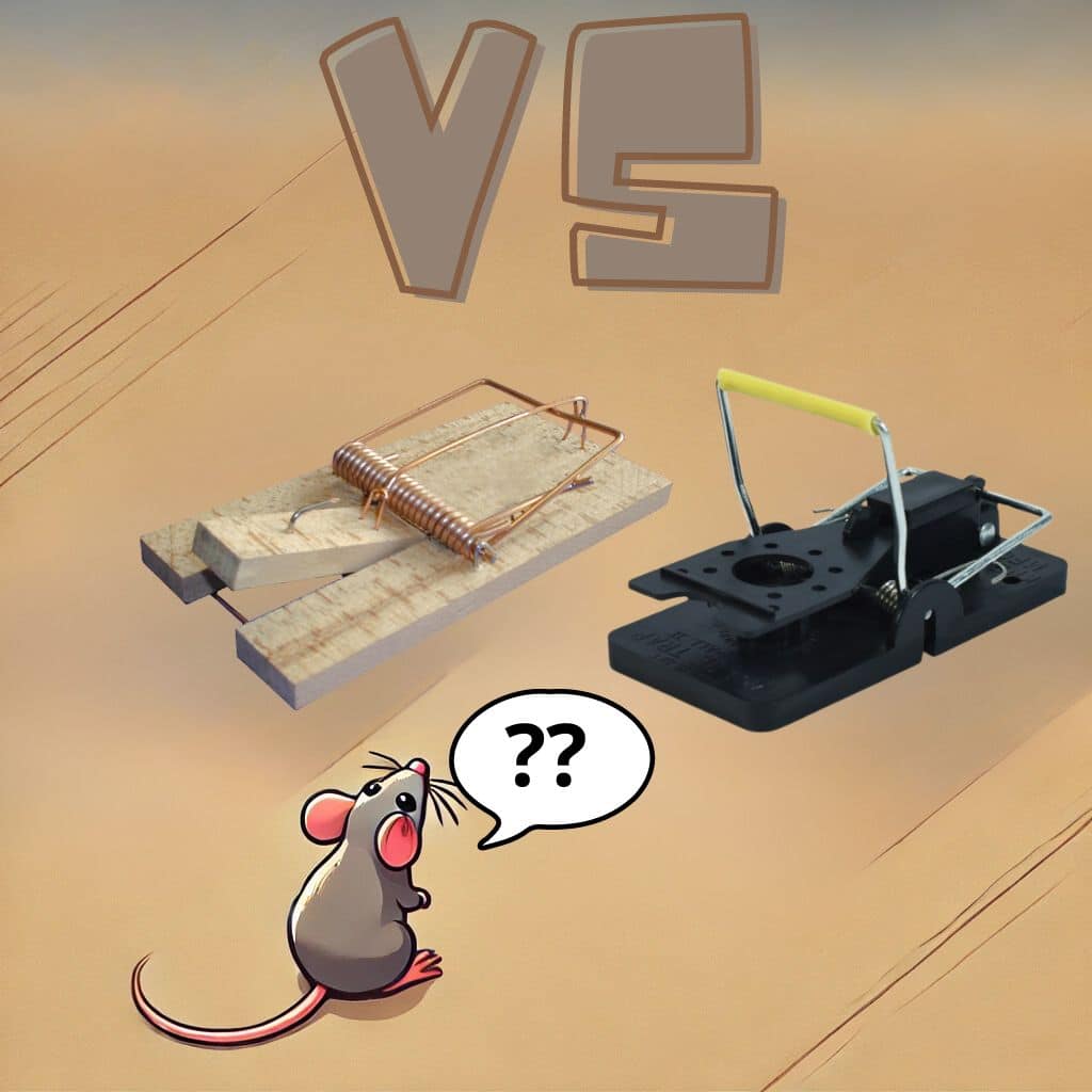 Comparatif Tapette souris en bois VS Tapette souris plastique