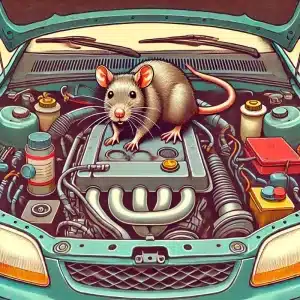 Un rat dans un moteur de voiture : que faire ?
