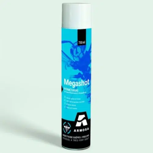 Aérosol MEGASHOT Guêpes Frelons - 750 ML